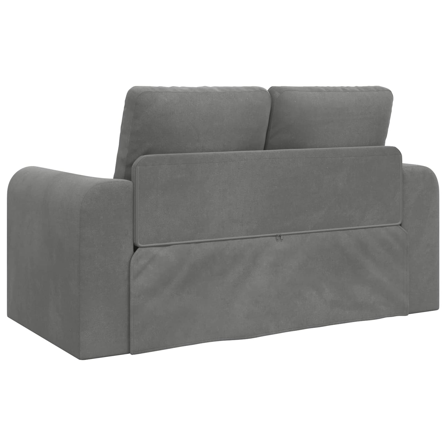 vidaXL Schlafsofa 60cm Dunkelgrau Samt