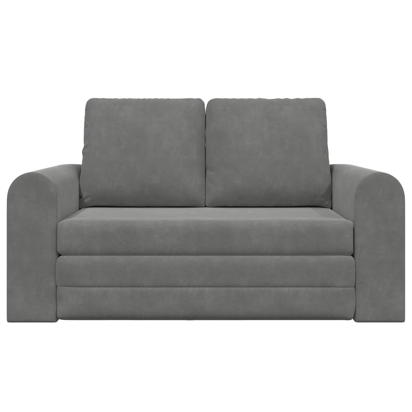vidaXL Schlafsofa 60cm Dunkelgrau Samt