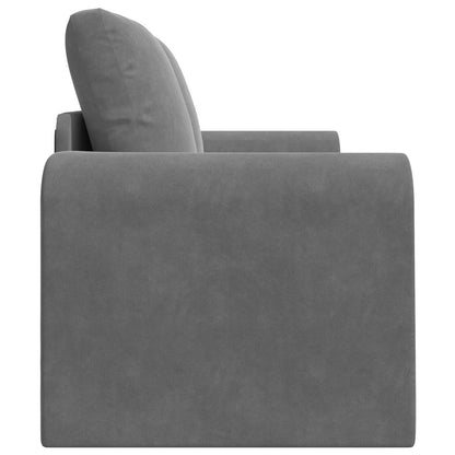 vidaXL Schlafsofa 60cm Dunkelgrau Samt