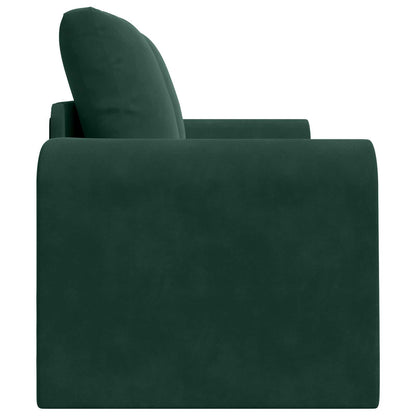 Schlafsofa 60cm Dunkelgrün Samt