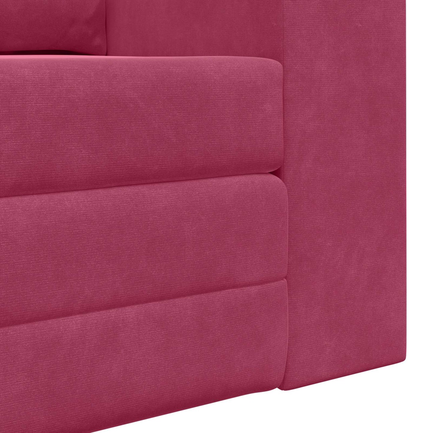 vidaXL Canapé convertible 60 cm velours rouge vin