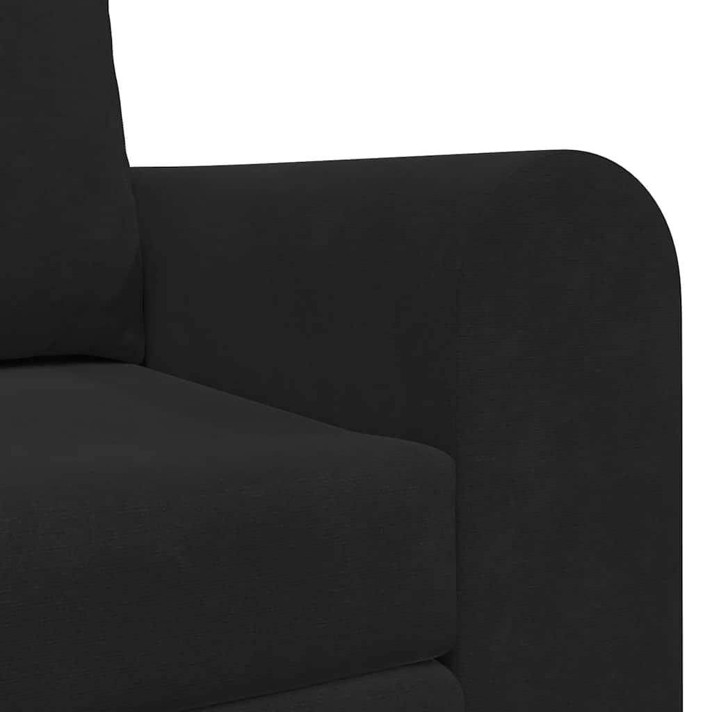 Schlafsofa 60cm Schwarz Samt