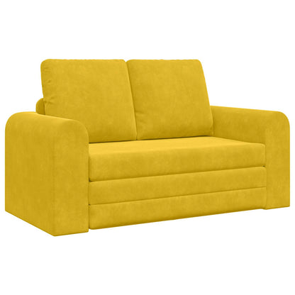 Schlafsofa 60cm Gelb Samt
