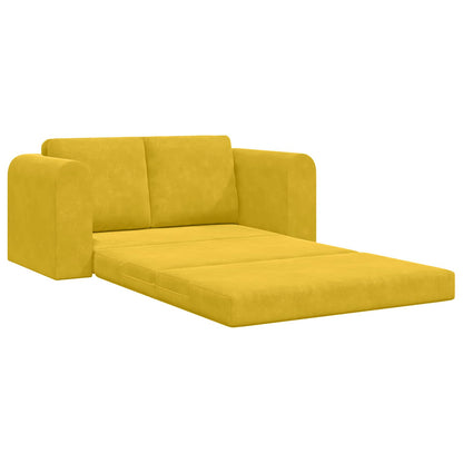 Schlafsofa 60cm Gelb Samt