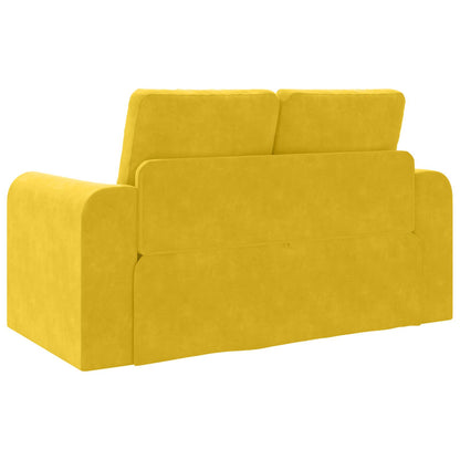 Schlafsofa 60cm Gelb Samt