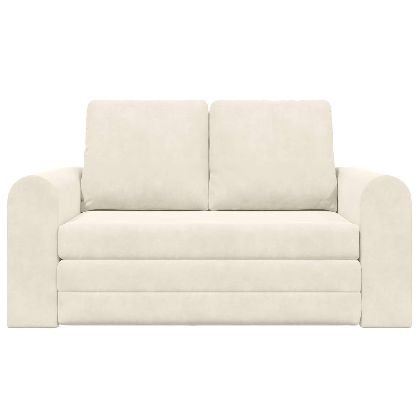 vidaXL Schlafsofa 60cm Creme Samt