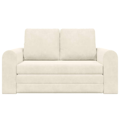 vidaXL Schlafsofa 60cm Creme Samt