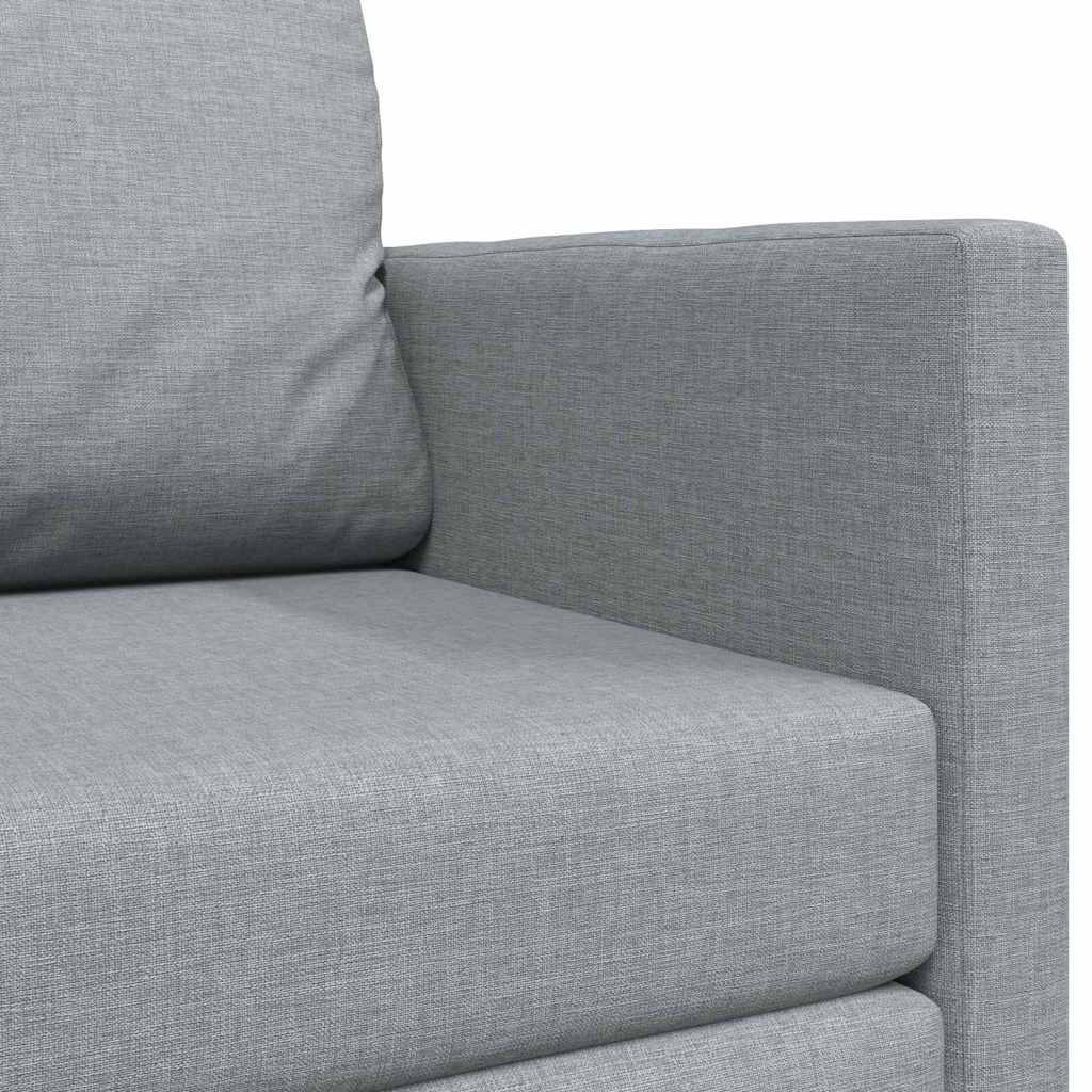 vidaXL Schlafsofa 110cm Hellgrau Stoff