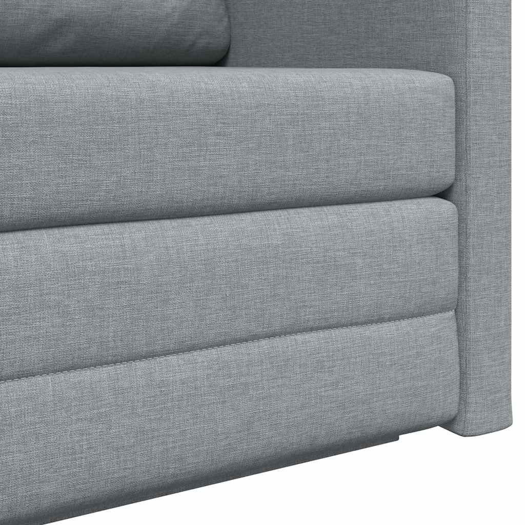 vidaXL Schlafsofa 110cm Hellgrau Stoff