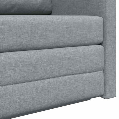 vidaXL Schlafsofa 110cm Hellgrau Stoff