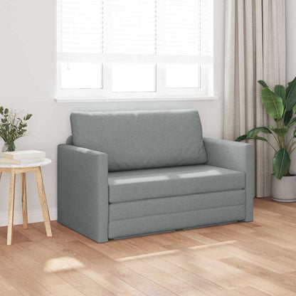 vidaXL Schlafsofa 110cm Hellgrau Stoff