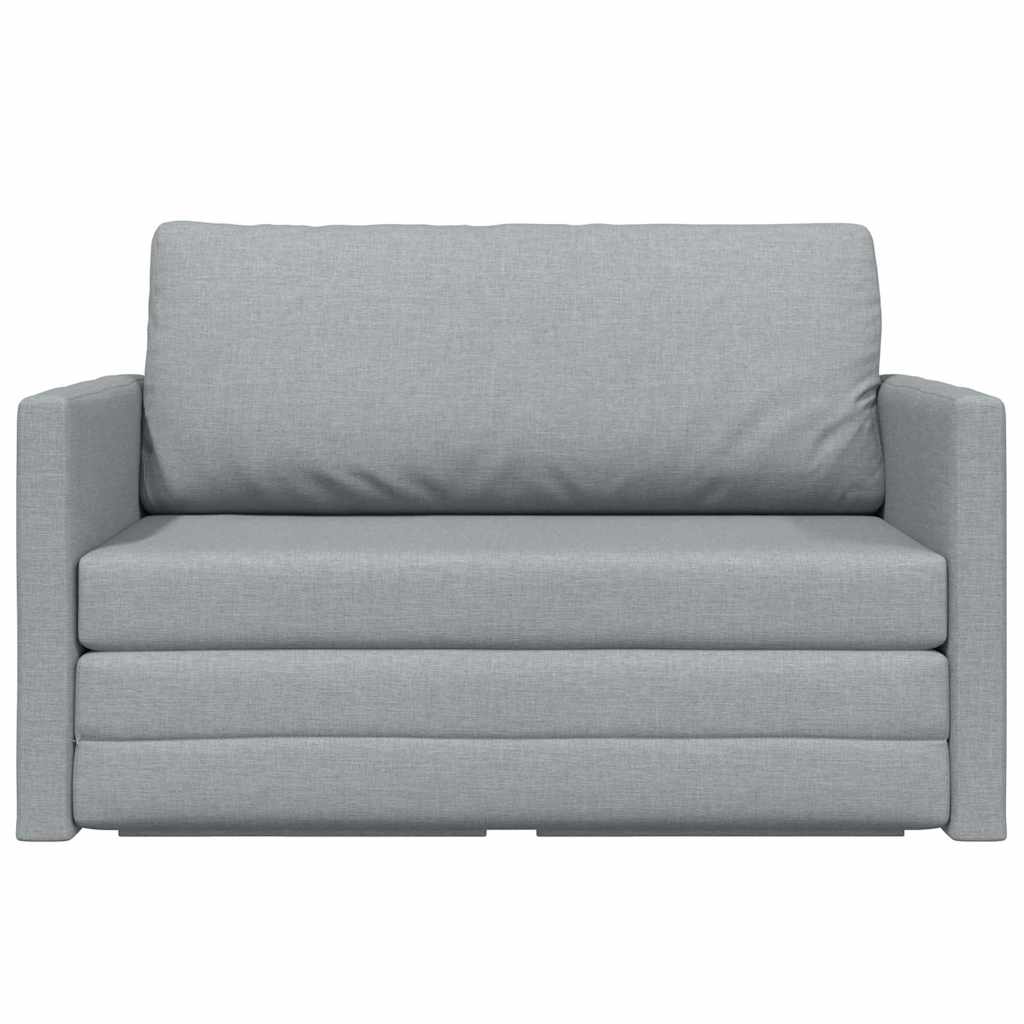 vidaXL Schlafsofa 110cm Hellgrau Stoff