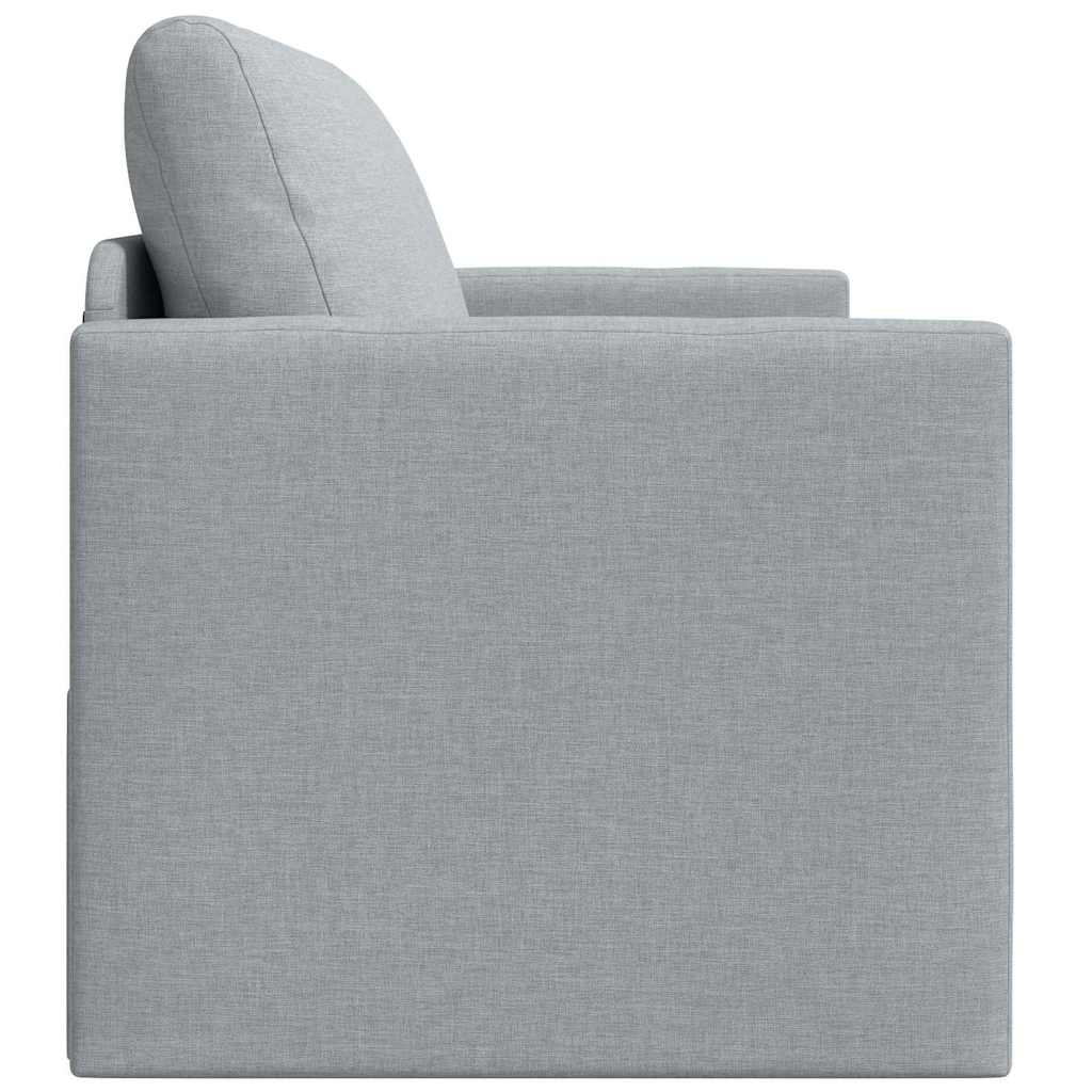 vidaXL Schlafsofa 110cm Hellgrau Stoff