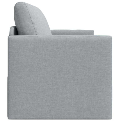 vidaXL Schlafsofa 110cm Hellgrau Stoff