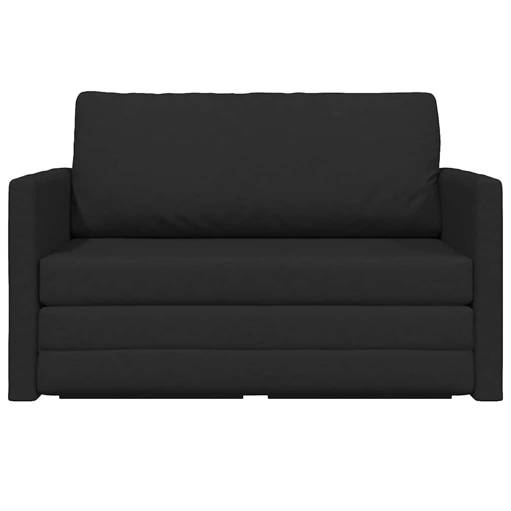 vidaXL Schlafsofa 110cm Schwarz Stoff
