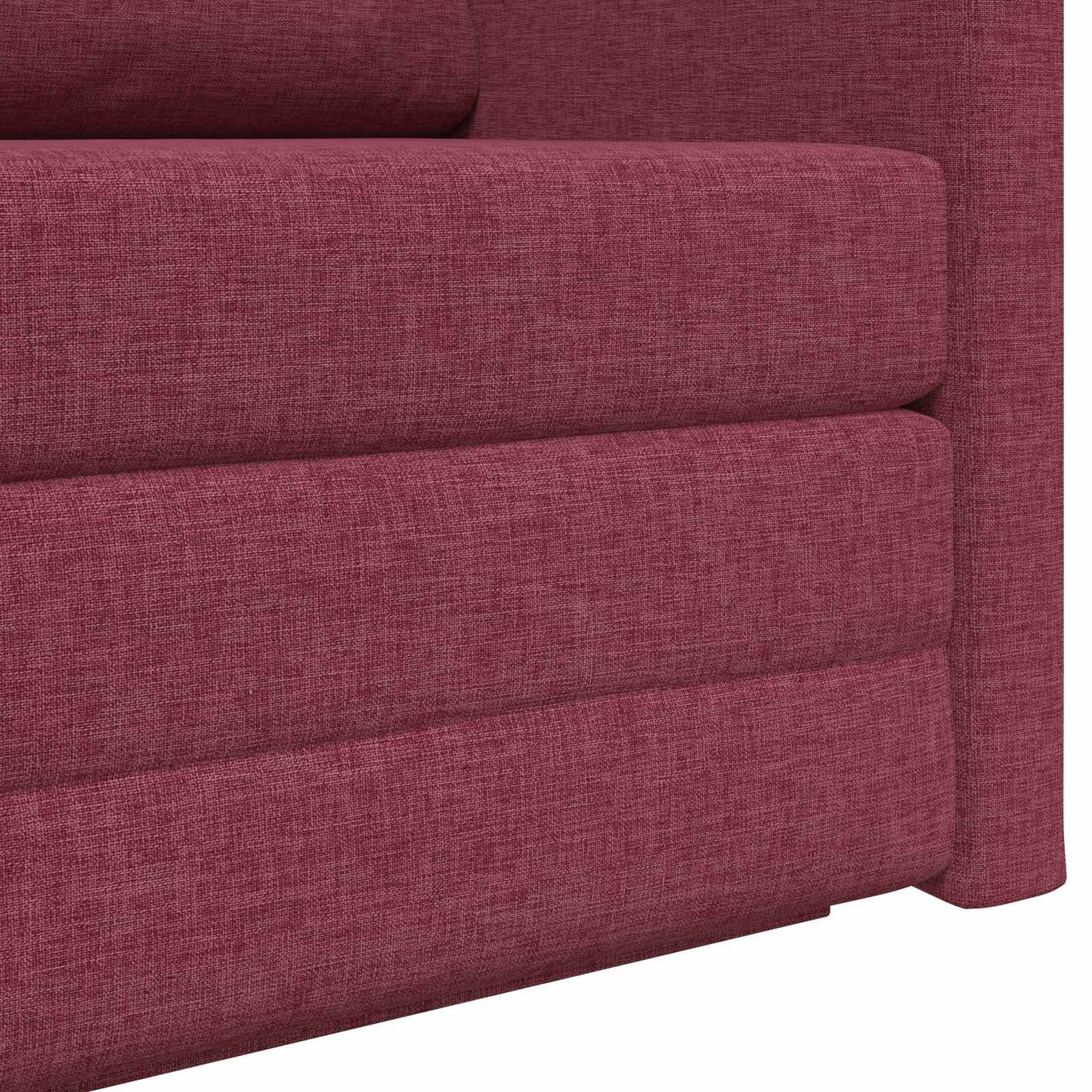 vidaXL Schlafsofa 110cm Weinrot Stoff