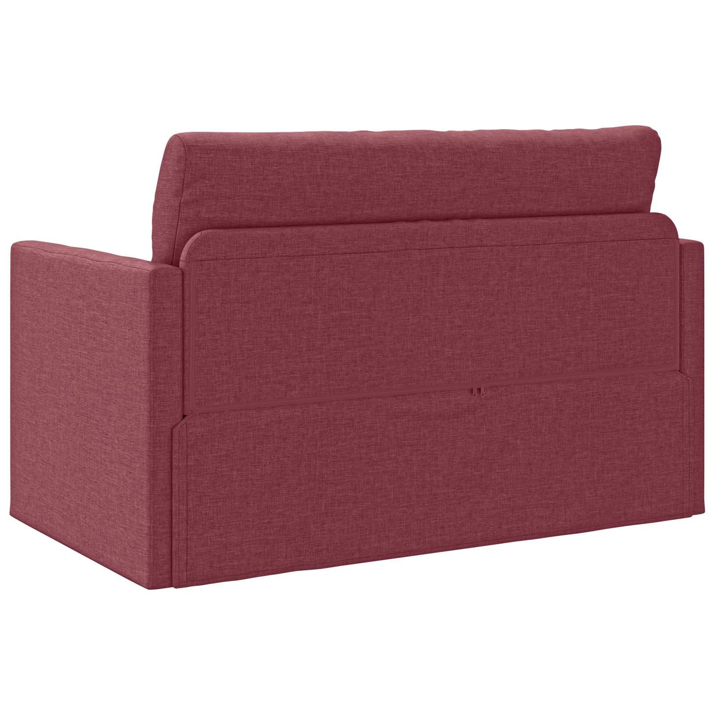 vidaXL Schlafsofa 110cm Weinrot Stoff