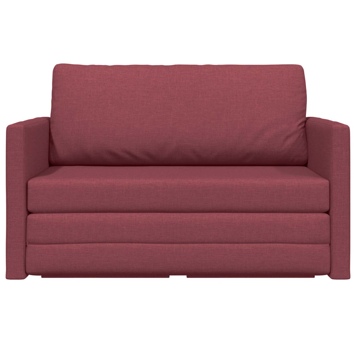 vidaXL Schlafsofa 110cm Weinrot Stoff