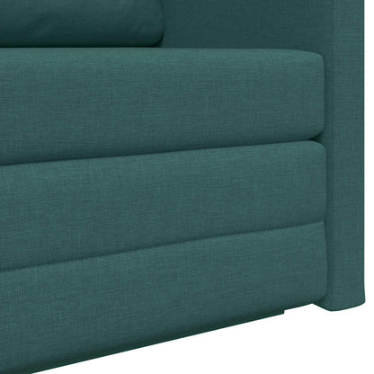 vidaXL Canapé-lit 110 cm Vert foncé Tissu