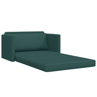 vidaXL Canapé-lit 110 cm Vert foncé Tissu