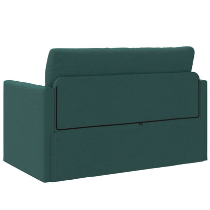 vidaXL Canapé-lit 110 cm Vert foncé Tissu