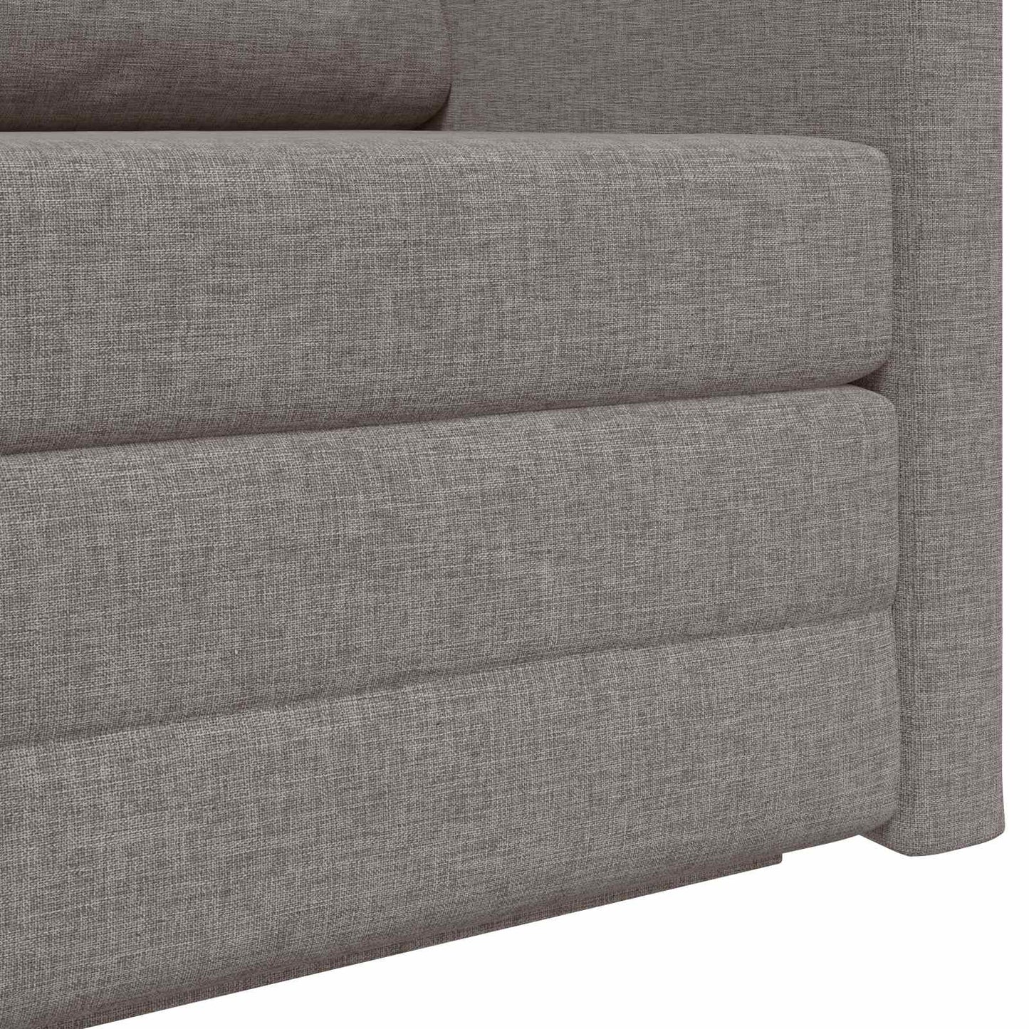 vidaXL Schlafsofa 110cm Taupe Stoff