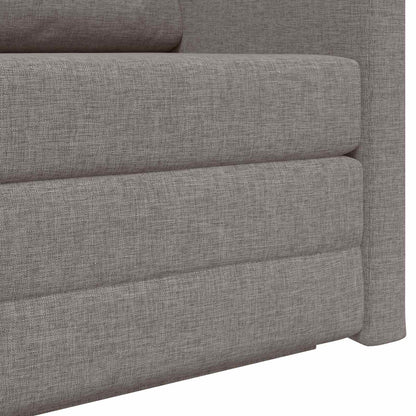 vidaXL Schlafsofa 110cm Taupe Stoff