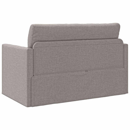 vidaXL Schlafsofa 110cm Taupe Stoff