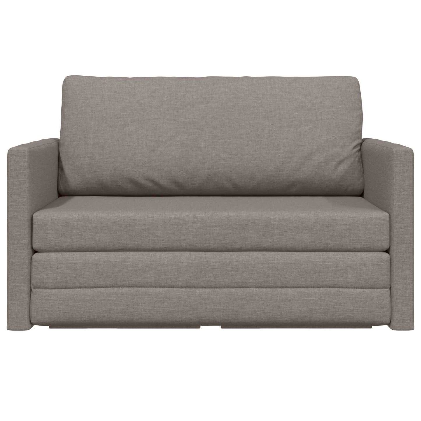 vidaXL Schlafsofa 110cm Taupe Stoff