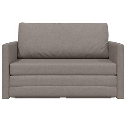vidaXL Schlafsofa 110cm Taupe Stoff