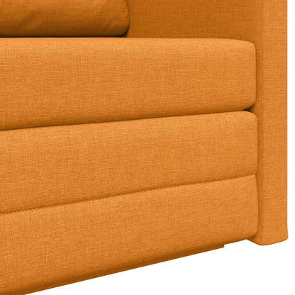 vidaXL Schlafsofa 110cm Dunkelgelb Stoff