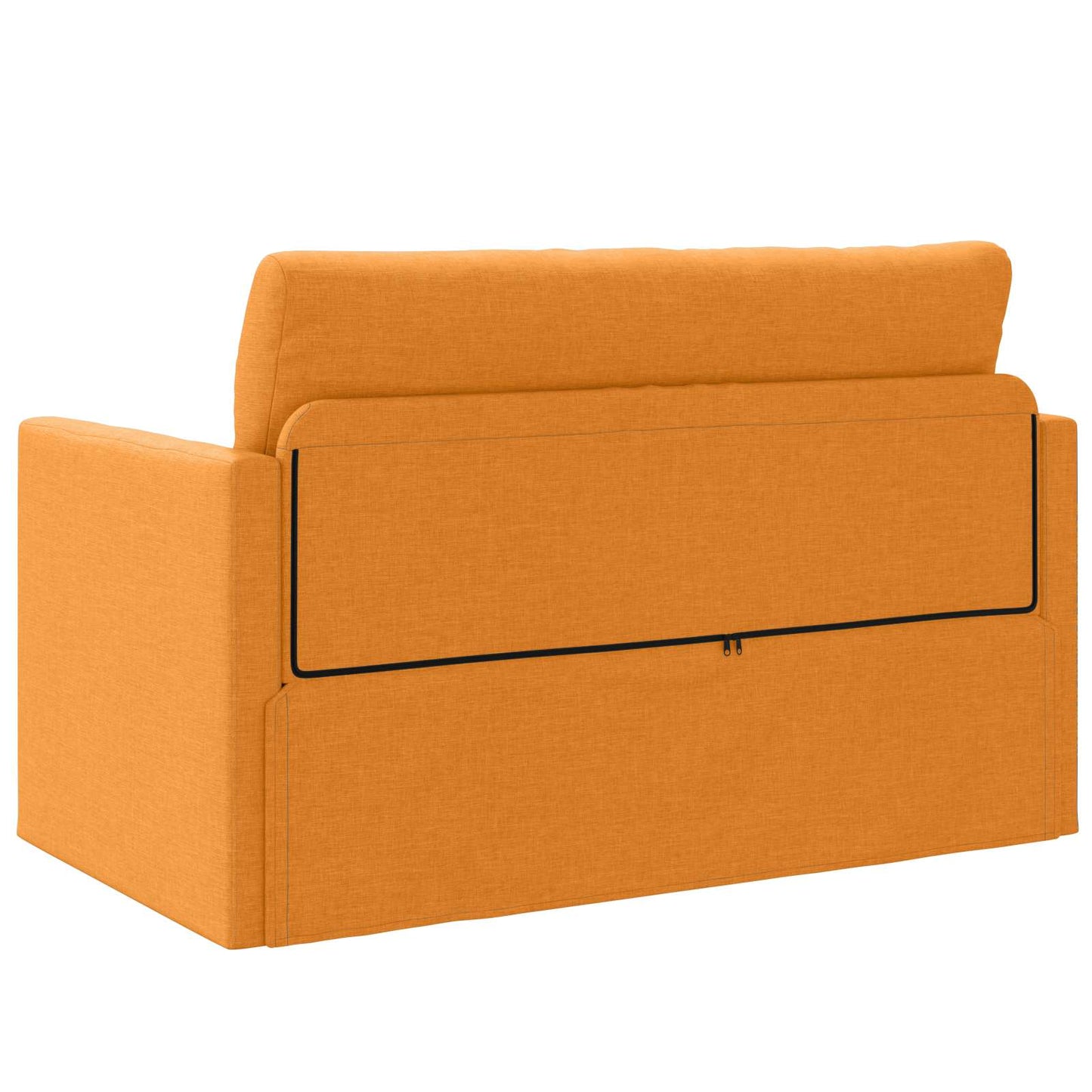 vidaXL Schlafsofa 110cm Dunkelgelb Stoff