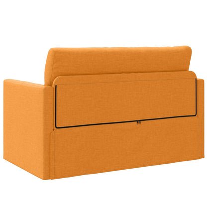 vidaXL Schlafsofa 110cm Dunkelgelb Stoff