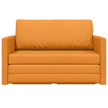 vidaXL Schlafsofa 110cm Dunkelgelb Stoff
