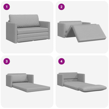 vidaXL Schlafsofa 110cm Wolkengrau Stoff