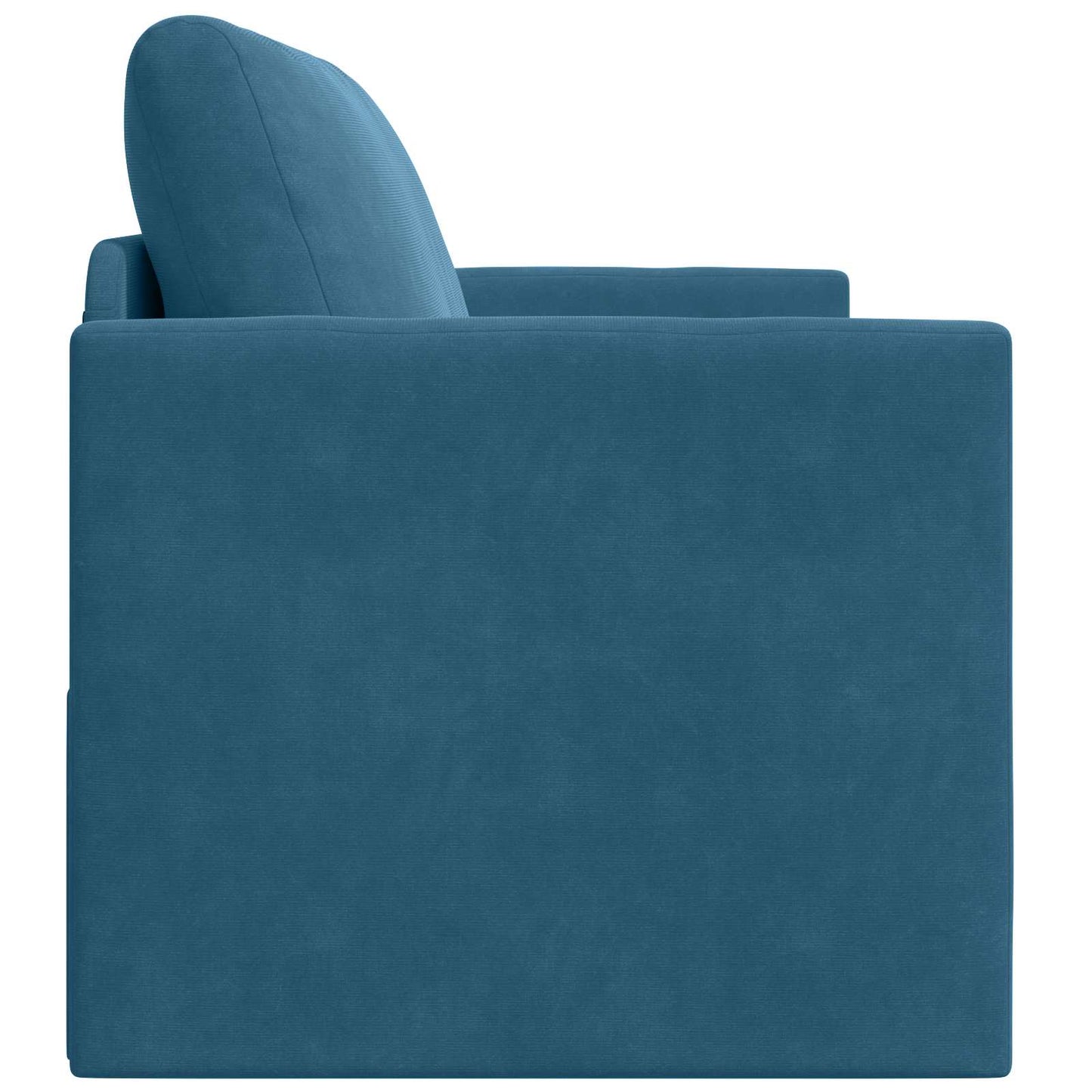vidaXL Schlafsofa 110cm Blau Samt