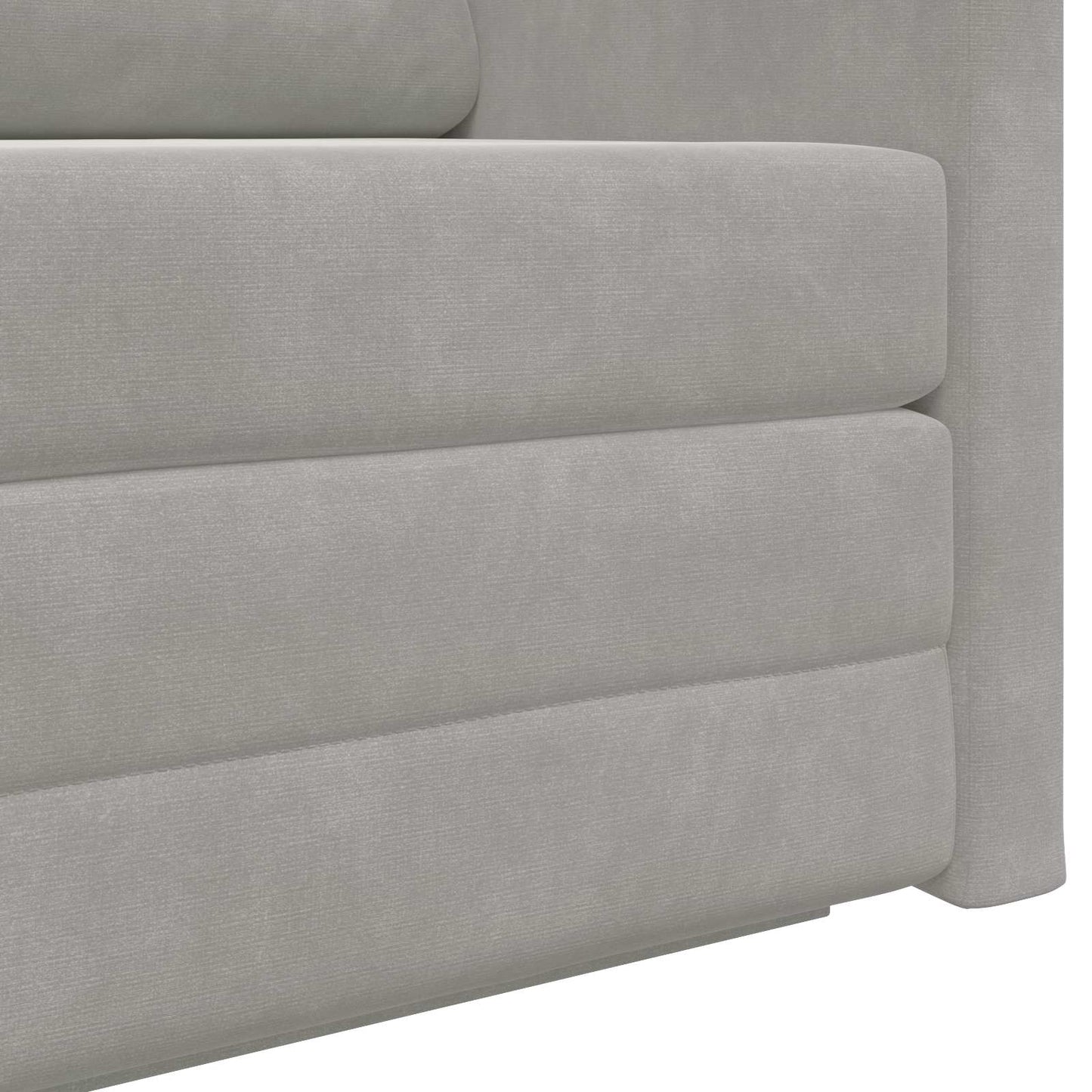 vidaXL Schlafsofa 110cm Hellgrau Samt