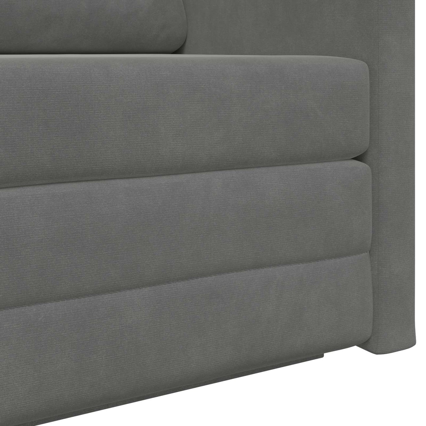 vidaXL Schlafsofa 110cm Dunkelgrau Samt