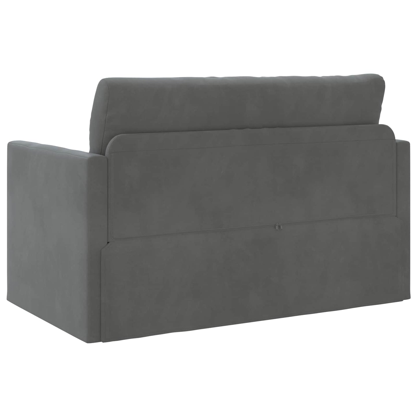 vidaXL Schlafsofa 110cm Dunkelgrau Samt