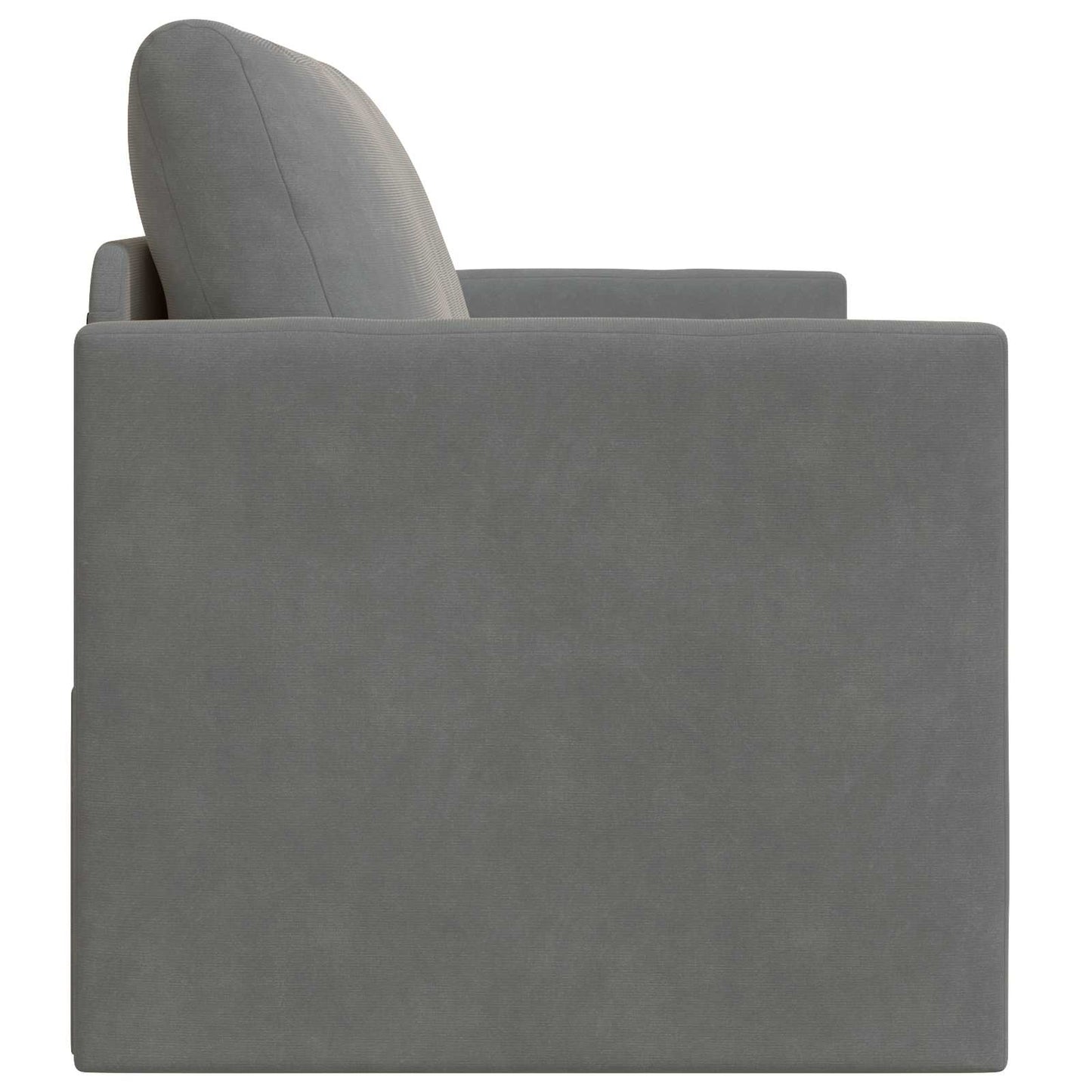 vidaXL Schlafsofa 110cm Dunkelgrau Samt