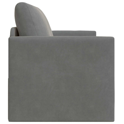 vidaXL Schlafsofa 110cm Dunkelgrau Samt