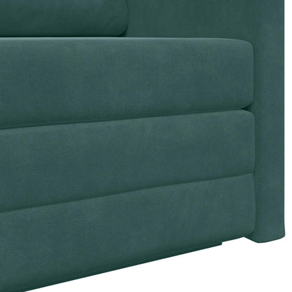 Schlafsofa 110cm Dunkelgrün Samt
