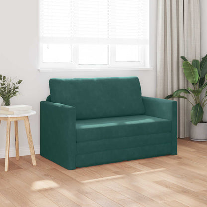 Schlafsofa 110cm Dunkelgrün Samt