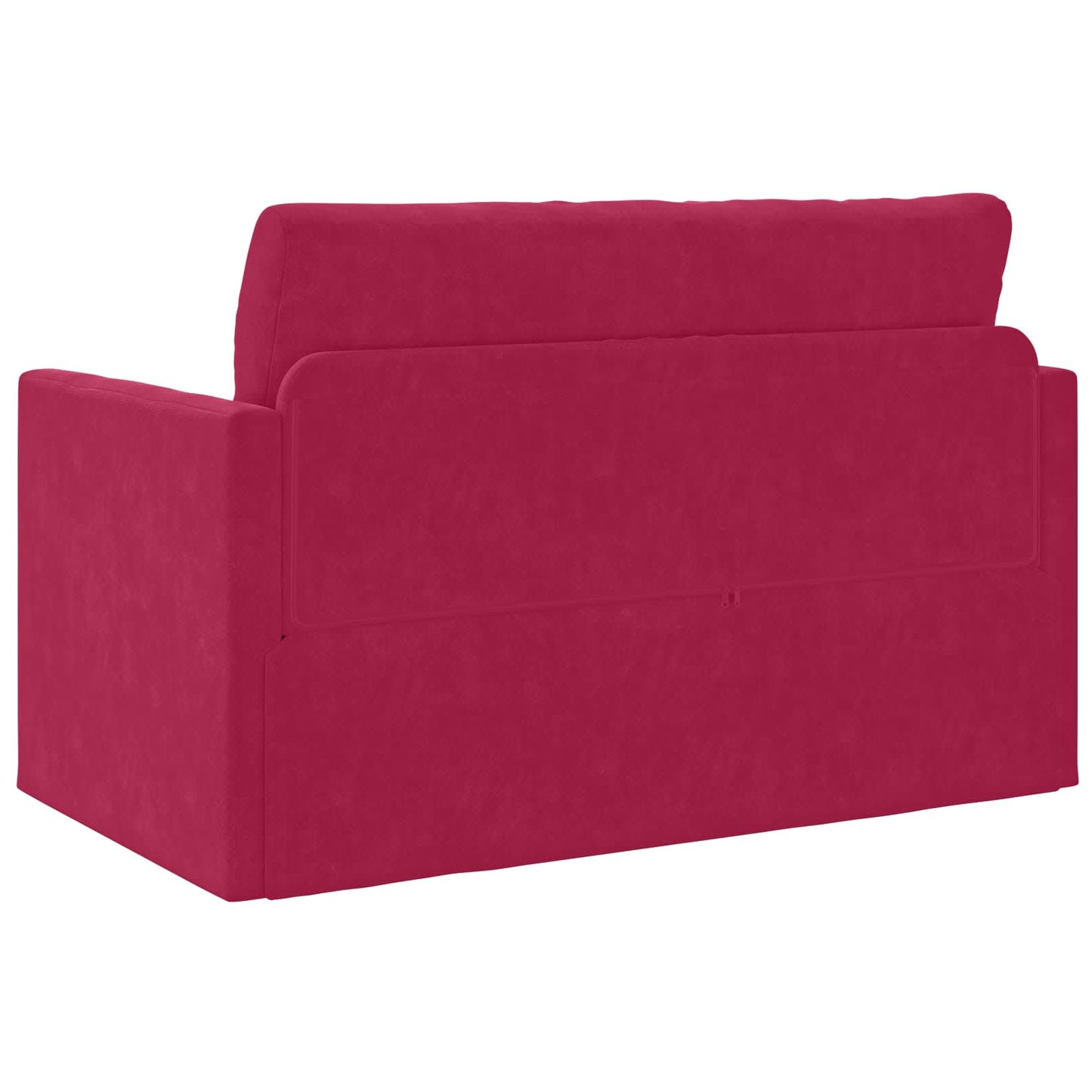 vidaXL Schlafsofa 110cm Weinrot Samt