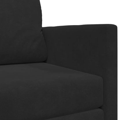 vidaXL Canapé-lit 110 cm Velours Noir