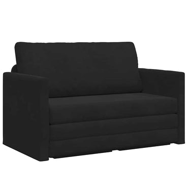 vidaXL Canapé-lit 110 cm Velours Noir