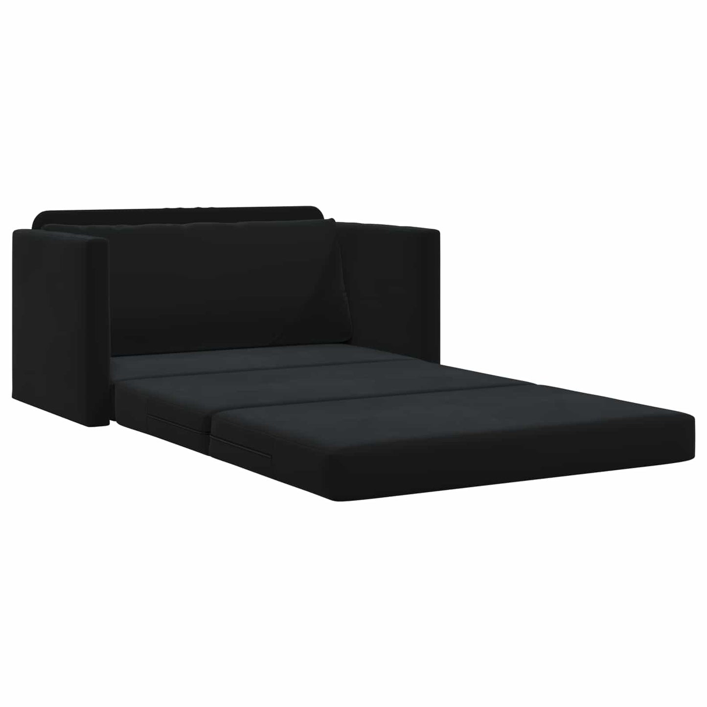 vidaXL Canapé-lit 110 cm Velours Noir