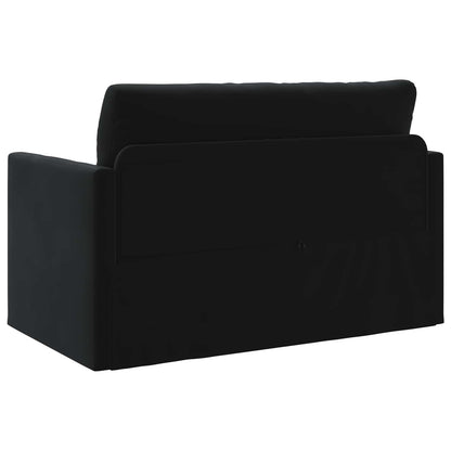 vidaXL Canapé-lit 110 cm Velours Noir