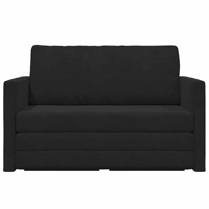 vidaXL Canapé-lit 110 cm Velours Noir
