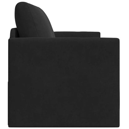 vidaXL Canapé-lit 110 cm Velours Noir
